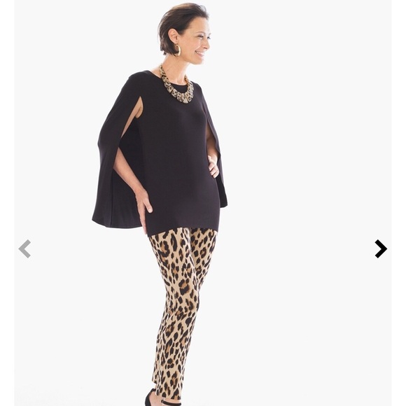 Chico's Juliet Animal-Print Ankle Pants - Picture 1 of 12